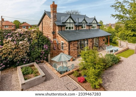 New build detached country English home Royalty-Free Stock Photo #2339467283