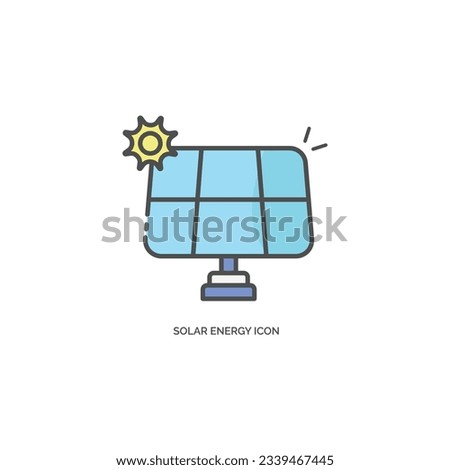 Solar Energy Icon Vector Design.