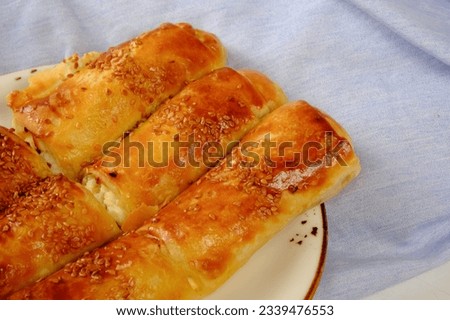 delicious layered pastry with cheese filling