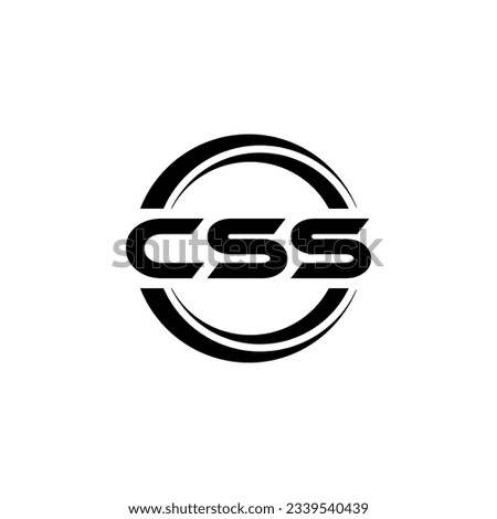 CSS Logo Design, Inspiration for a Unique Identity. Modern Elegance and Creative Design. Watermark Your Success with the Striking this Logo. Royalty-Free Stock Photo #2339540439