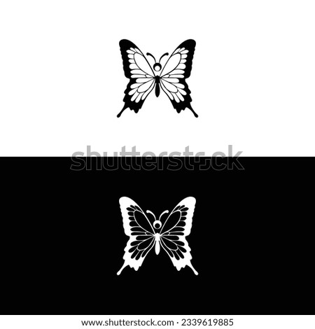 Butterfly conceptual simple icon. Logo. Vector illustration,butterfly logo vector template,Big butterfly icon. Simple illustration of big butterfly vector.