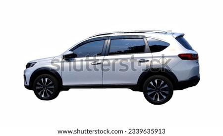 SUV car isolated on white background