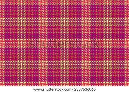 Vector tartan texture of pattern seamless plaid with a check textile background fabric in pink and red colors.
