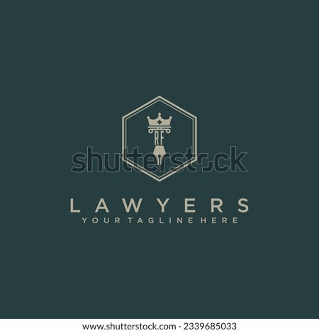 RF initials design modern legal attorney law firm lawyer advocate consultancy business logo vector