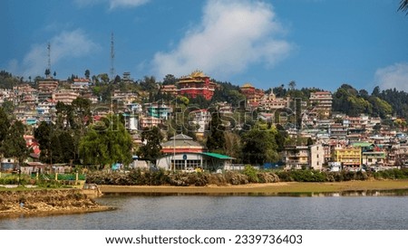 Stunning view of a small hill station Mirk near Darjeeling,West bengal,India. Royalty-Free Stock Photo #2339736403
