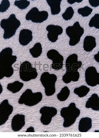 Closeup portrait of animal print febric 