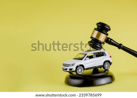 The judge decides the dispute of confiscation of cars, cars on bail. Concept of lawyer services, civil court trial, vehicle accident case study, and insurance coverage. Royalty-Free Stock Photo #2339785699