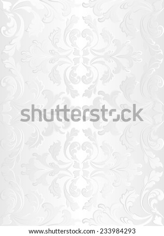 white background with abstract floral ornaments