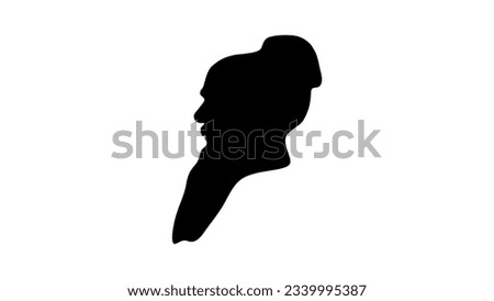 Mencius silhouette, high quality vector