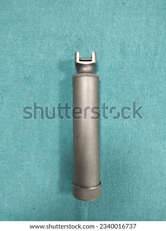 Handle of laryngoscope used for resuscitation procedure