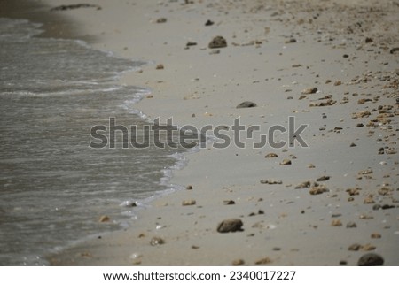 Natural texture : Stones on sandy beach in nature,Colored stone on coastline.Stone on sand background at sea beach.Pebbles at coast. Pebble as abstract natural background. Sea stones.View of the beach