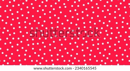 Small polka dot seamless pattern background. random dots texture. red and white dots