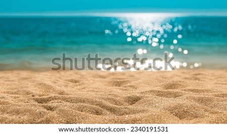 spectacular beach with blurred background in high resolution and sharpness