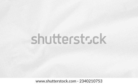 Organic Fabric cotton backdrop White linen canvas crumpled natural cotton fabric Natural handmade linen top view background  organic Eco textiles White Fabric linen cotton texture Royalty-Free Stock Photo #2340210753