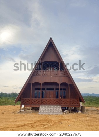 Traditional House of Kalimantan Mahakam Ulu People