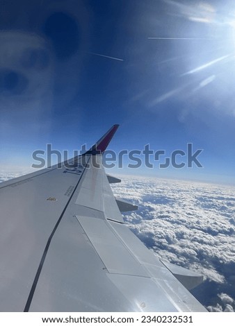 Airplane picture off the sky 