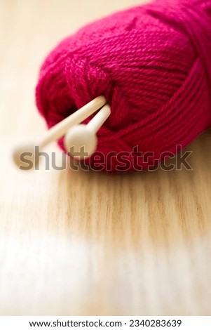 Still life of colored roll of yarn