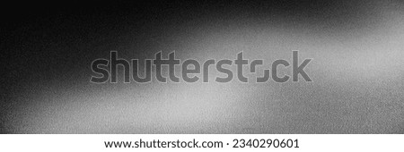 Black dark gray silver white wave abstract background for design. Light wave, wavy line. Ombre gradient. Noise rough grungy grain brushed metal metallic effect. Matte shimmer.Web banner.Wide.Panoramic Royalty-Free Stock Photo #2340290601