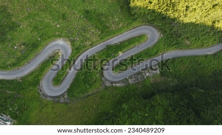 Mountain roads of the Ha Giang loop, Vietnam Royalty-Free Stock Photo #2340489209