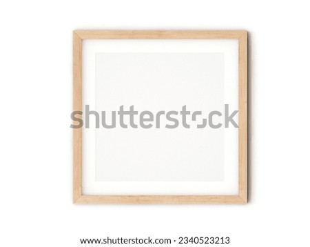 blank square frame mockup with white background
