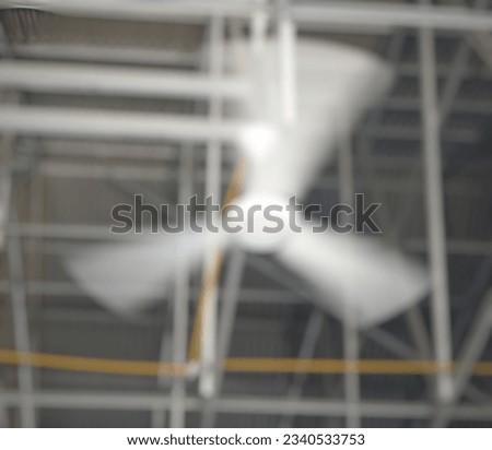 Defocused abstract background of fan