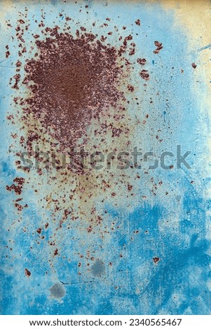 Rusty metal texture close up background with stains and scratches
