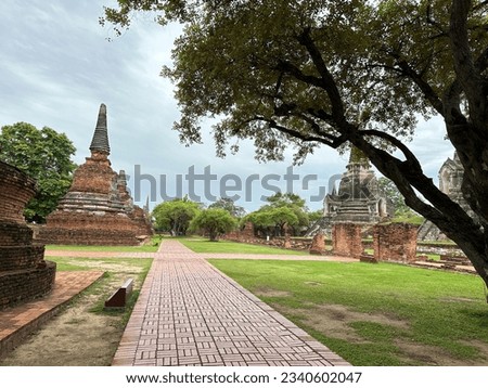 A corner picture of Wat Phra Si Sanphet Changwan, Phra Nakhon Si Ayutthaya, Thailand
