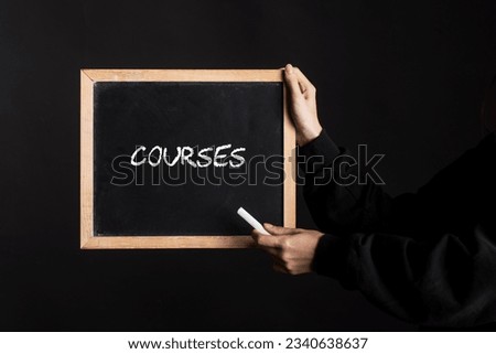 a seminar or course sign for education in organization and management