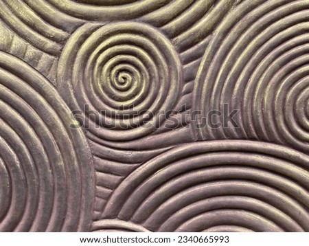 Graceful Metal Seashell. Behold a captivating composite picture of bent circle metal, resembling a seashell’s elegance.