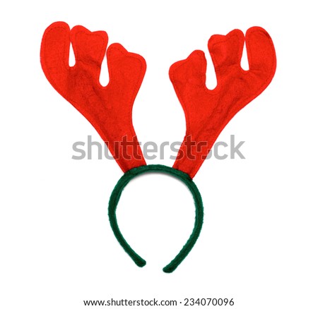 Funny Christmas antlers of a deer