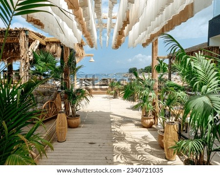 Ksamil is a beautiful place in Albania  Royalty-Free Stock Photo #2340721035