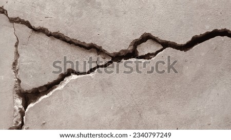 Broken ground, broken cement, Texture,wall, broken sesame,Construction site Royalty-Free Stock Photo #2340797249