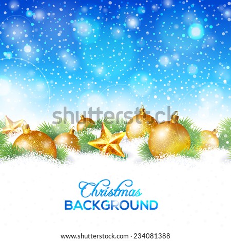 Christmas and New Year greeting card, background or banner