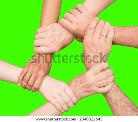 A picture showing hands in clear harmony, symbolizing cooperation. Individuals united, overcoming challenges with strength and mutual support, building strong bonds. Embodying the power of teamwork 