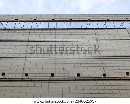 Place on the facade for advertising. Place for a banner.