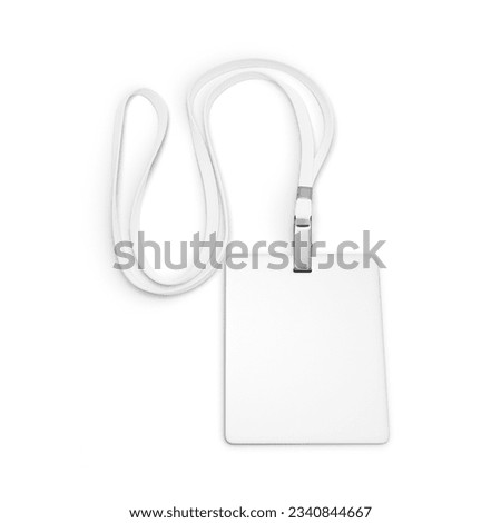 blank white badge template isolated on a white background
