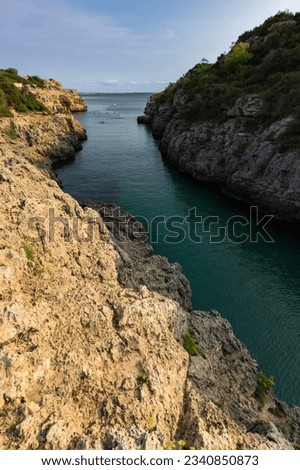 "Cala en Brut" beach in Menorca (Balearic islands) Royalty-Free Stock Photo #2340850873