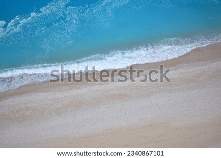 beautiful beach on lefkada ionian island in greece