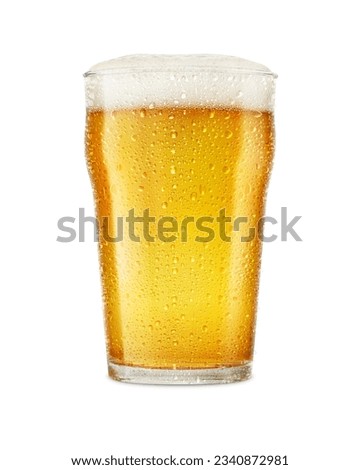 Transparent Beer Glass template isolated on a white background Royalty-Free Stock Photo #2340872981