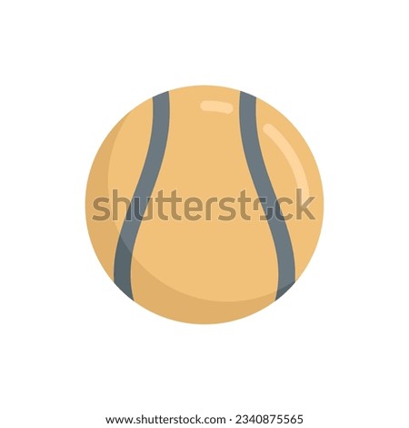 Hurling ball icon. Flat illustration of Hurling ball vector icon for web design isolated