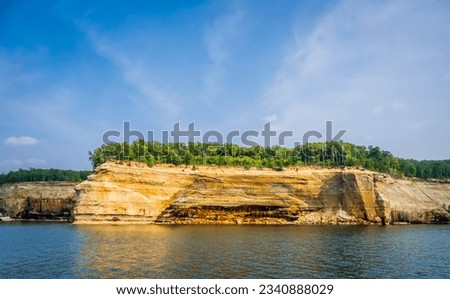 Pictured Rocks National Lakeshore on Lake Superior on the Upper Peninsula of Michigan USA