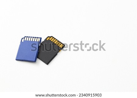 SD card on white background.