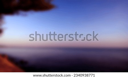 a background view of the beach at dusk in Indonesia