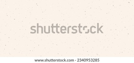 Light beige seamless grain paper texture. Vintage ecru background with dots, speckles, specks, flecks, particles. Craft repeating wallpaper. Natural grunge surface background. Vector backdrop Royalty-Free Stock Photo #2340953285