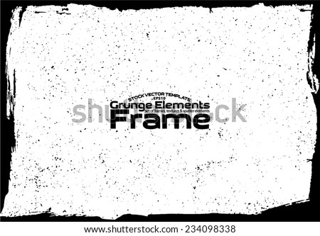 Grunge frame - abstract texture. Stock vector design template - easy to use