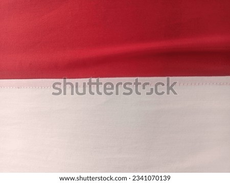 The colors of the Indonesian national flag consist of red at the top and white at the bottom. Both colors are the same size. The meaning of the red and white flag, red means brave and white means holy