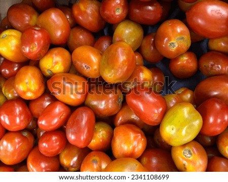 Lots of tomato in supermarkets