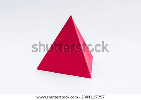 Build a triangular prism out of paper Royalty-Free Stock Photo #2341127957