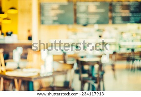 Blur restaurant - vintage effect style pictures