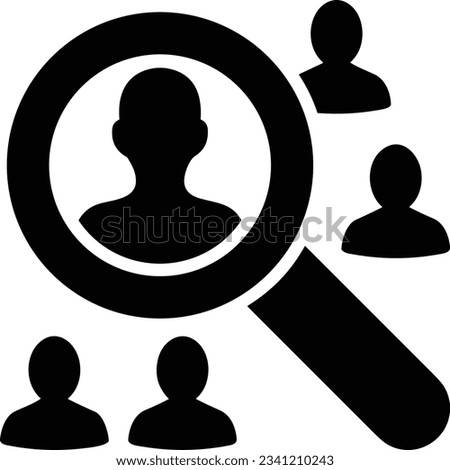 Zoom find icon symbol image vector. Illustration of the search lens design image. EPS 10